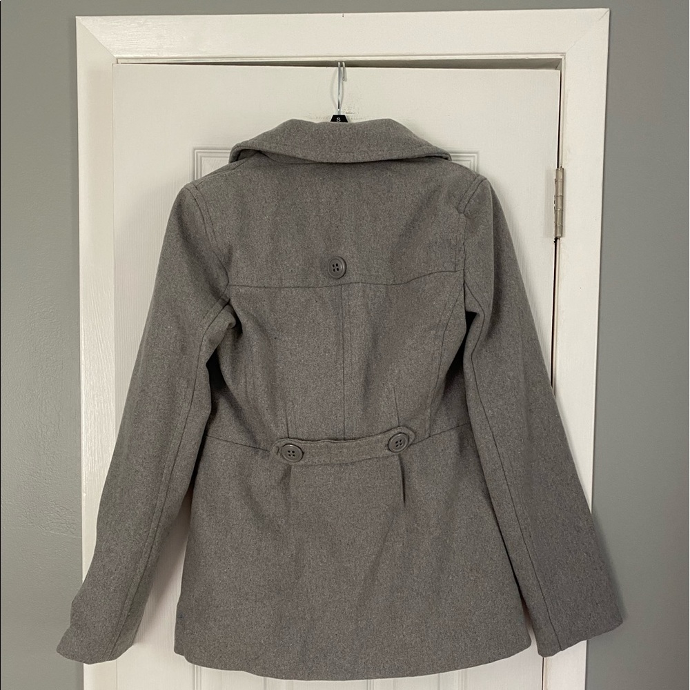 Gray pea coat - Picture 6 of 8